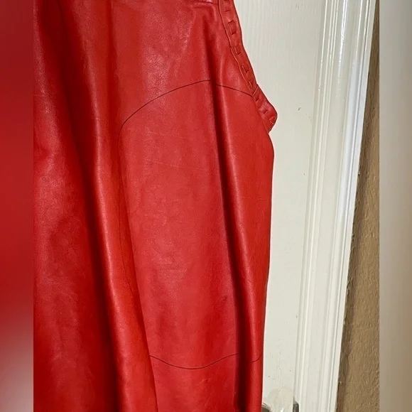 Handmade Leather(Cow hide) Leather Vest Leather Tie Straps 2XL​​​​​​​​​​​ - Picture 8 of 8